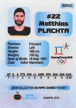 2018 AMPIR Olympic Games (Unlicensed) #GER22 Matthias Plachta Back