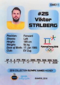 2018 AMPIR Olympic Games (Unlicensed) #SWE11 Viktor Stalberg Back
