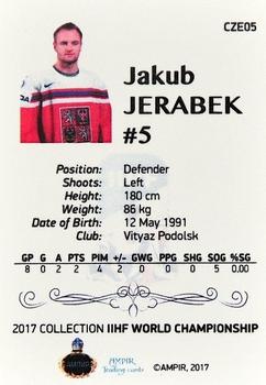 2016-17 AMPIR IIHF World Championship #CZE05 Jakub Jerabek Back