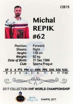 2016-17 AMPIR IIHF World Championship #CZE15 Michal Repik Back