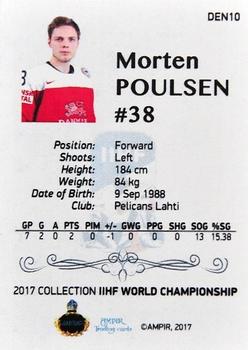 2016-17 AMPIR IIHF World Championship #DEN10 Morten Poulsen Back
