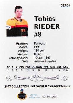 2016-17 AMPIR IIHF World Championship #GER08 Tobias Rieder Back
