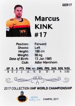 2016-17 AMPIR IIHF World Championship #GER17 Marcus Kink Back