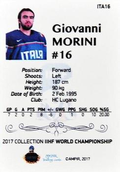 2016-17 AMPIR IIHF World Championship #ITA16 Giovanni Morini Back