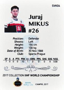 2016-17 AMPIR IIHF World Championship #SVK04 Juraj Mikus Back