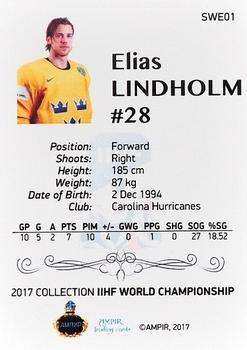 2016-17 AMPIR IIHF World Championship #SWE01 Elias Lindholm Back