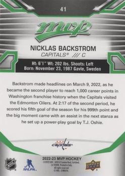 2022-23 Upper Deck MVP - Green Script #41 Nicklas Backstrom Back