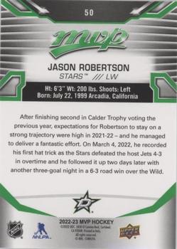 2022-23 Upper Deck MVP - Green Script #50 Jason Robertson Back