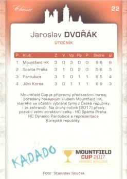 2017 OFS Classic Mountfield Cup #22 Jaroslav Dvorak Back