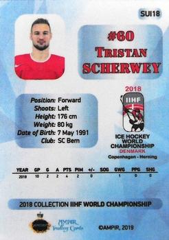 2018 AMPIR IIHF World Championship Switzerland #SUI18 Tristan Scherwey Back