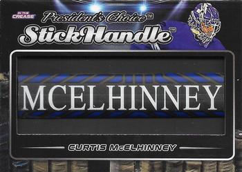 2022 President's Choice In The Crease - Stick Handle #SH-39 Curtis McElhinney Front