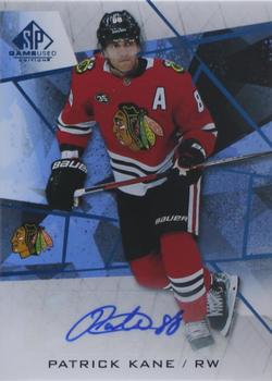 2021-22 SP Game Used - Blue Auto #4 Patrick Kane Front