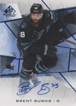 2021-22 SP Game Used - Blue Auto #28 Brent Burns Front