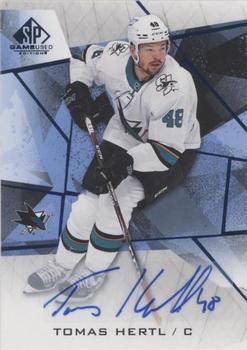 2021-22 SP Game Used - Blue Auto #67 Tomas Hertl Front