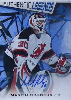 2021-22 SP Game Used - Blue Auto #109 Martin Brodeur Front