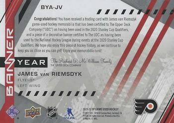 2021-22 SP Game Used - 2021 NHL Eastern Conference Banner Year Jersey Relics #BYA-JV James van Riemsdyk Back