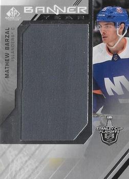 2021-22 SP Game Used - 2021 NHL Stanley Cup Playoffs Banner Year Relics #BYSC-MB Mathew Barzal Front