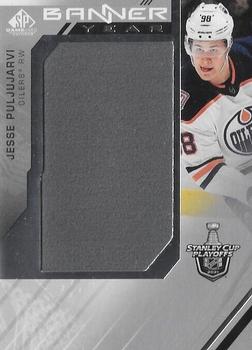2021-22 SP Game Used - 2021 NHL Stanley Cup Playoffs Banner Year Relics #BYSC-PU Jesse Puljujarvi Front