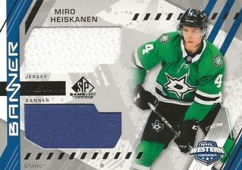 2021-22 SP Game Used - 2021 NHL Western Conference Banner Year Jersey Relics #BYA-MH Miro Heiskanen Front