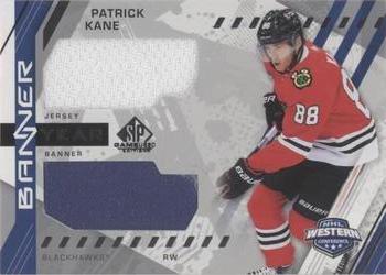 2021-22 SP Game Used - 2021 NHL Western Conference Banner Year Jersey Relics #BYA-PK Patrick Kane Front