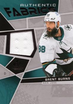 2021-22 SP Game Used - Authentic Fabrics #AF-BB Brent Burns Front