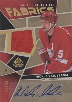 2021-22 SP Game Used - Authentic Fabrics Auto #AF-NL Nicklas Lidstrom Front