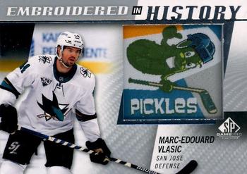 2021-22 SP Game Used - Embroidered in History #11 Marc-Edouard Vlasic Front