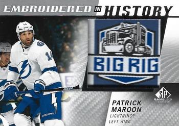 2021-22 SP Game Used - Embroidered in History #27 Patrick Maroon Front