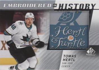 2021-22 SP Game Used - Embroidered in History #35 Tomas Hertl Front