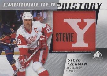 2021-22 SP Game Used - Embroidered in History #72 Steve Yzerman Front