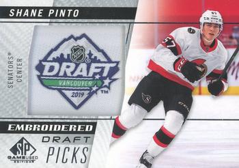 2021-22 SP Game Used - Embroidered in History #78 Shane Pinto Front