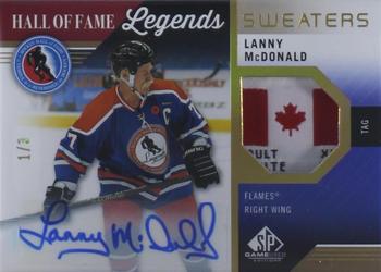 2021-22 SP Game Used - HOF Legends Sweaters Auto Tag #HOF-LM Lanny McDonald Front