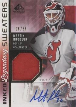 2021-22 SP Game Used - Inked Legendary Sweaters #IS-MB Martin Brodeur Front