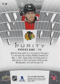 2021-22 SP Game Used - Purity #P-39 Patrick Kane Back