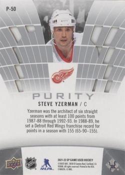 2021-22 SP Game Used - Purity #P-50 Steve Yzerman Back