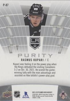 2021-22 SP Game Used - Purity #P-87 Rasmus Kupari Back