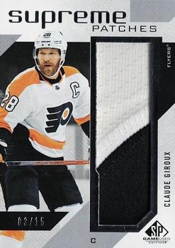 2021-22 SP Game Used - Supreme Patches #SP-CG Claude Giroux Front