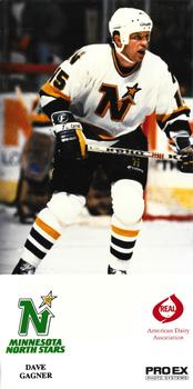 1988-89 Pro Ex American Dairy Minnesota North Stars #NNO Dave Gagner Front