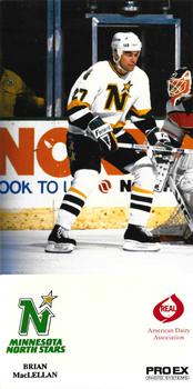 1988-89 Pro Ex American Dairy Minnesota North Stars #NNO Brian MacLellan Front