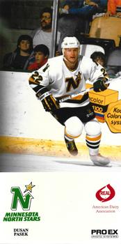 1988-89 Pro Ex American Dairy Minnesota North Stars #NNO Dusan Pasek Front