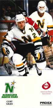 1988-89 Pro Ex American Dairy Minnesota North Stars #NNO Curt Giles Front