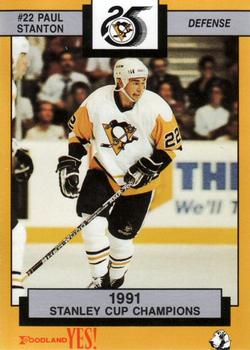 1991-92 Foodland Pittsburgh Penguins #13 Paul Stanton Front