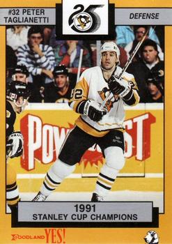 1991-92 Foodland Pittsburgh Penguins #14 Peter Taglianetti Front