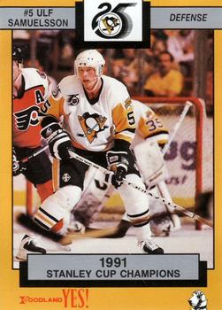 1991-92 Foodland Pittsburgh Penguins #2 Ulf Samuelsson Front
