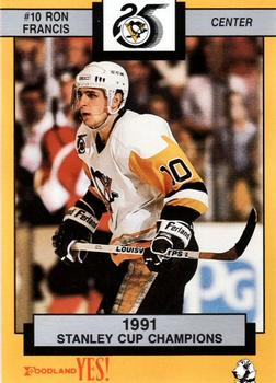 1991-92 Foodland Pittsburgh Penguins #3 Ron Francis Front