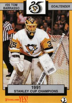 1991-92 Foodland Pittsburgh Penguins #9 Tom Barrasso Front
