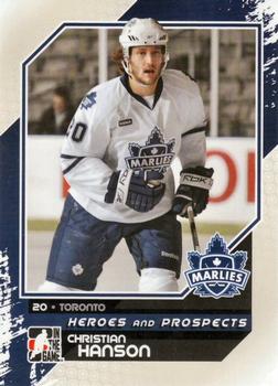 2010-11 In The Game Heroes and Prospects #125 Christian Hanson Front
