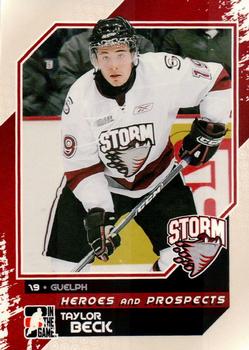 2010-11 In The Game Heroes and Prospects #22 Taylor Beck Front