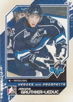 2010-11 In The Game Heroes and Prospects #43 Jerome Gauthier-Leduc Front
