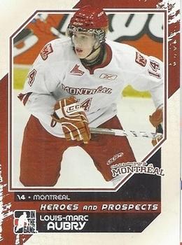 2010-11 In The Game Heroes and Prospects #50 Louis-Marc Aubry Front